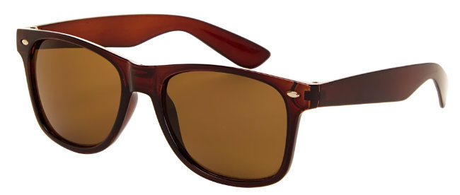 Classic Polarized Okulary przeciwsłoneczne - Brown Frame, Brown Lens