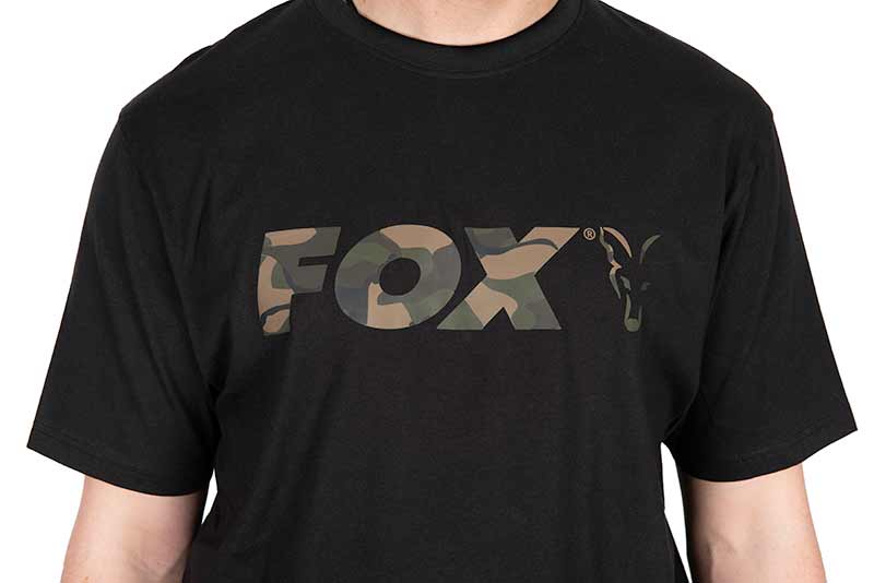 Fox Black Camo Logo T Shirt