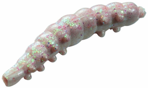 Berkley Powerbait Honey Worms, 55 sztuk! - White Glitter